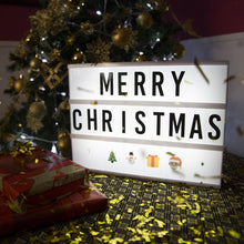 Load image into Gallery viewer, A4 Cinema Light Box with 400 Letters, Symbols & Emojis & 2 Markers, USB Included BLACK