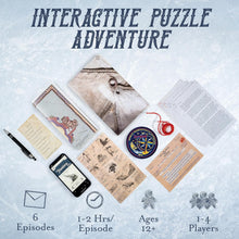 Load image into Gallery viewer, The Shackleton Series, Interactive Puzzle Adventure, replayable, ages 10+, 1-4 players, 1-2 hours per Episode, 6 Episodes inside, 9+ hours of play, Complete Series.
