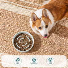 Load image into Gallery viewer, Vancasso Flower Shaped Slow Feeder Dog Bowl 960ml Pet Bowl Ceramic Puzzle Feeder
