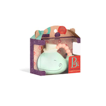 Load image into Gallery viewer, B.Toys teething soothing toy creatures whale or crab 100% natural rubber