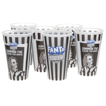 Load image into Gallery viewer, Beetlejuice glow in the dark plastic mugs Fanta set of 6 collectables party