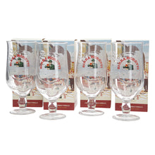 Load image into Gallery viewer, Birra Moretti Ltd edition designs set of 4 pint glasses pub mancave collectable MEET AND SEAT X4