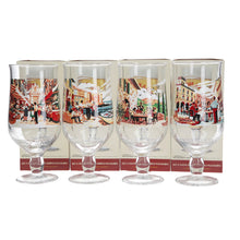 Load image into Gallery viewer, Birra Moretti Ltd edition designs set of 4 pint glasses pub mancave collectable Mixed x 4