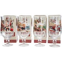 Load image into Gallery viewer, Birra Moretti Ltd edition designs set of 4 pint glasses pub mancave collectable Mixed x 4