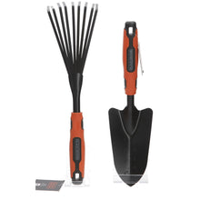 Load image into Gallery viewer, Black and Decker gardening tools trowel and fan rake