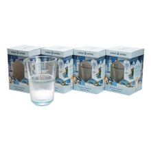 Load image into Gallery viewer, 4 X Bombay Sapphire Highball Glasses, New Design And Boxed NARROWING BASE. BAR