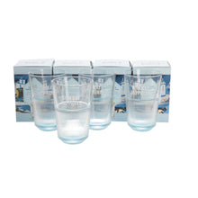Load image into Gallery viewer, 4 X Bombay Sapphire Highball Glasses, New Design And Boxed NARROWING BASE. BAR