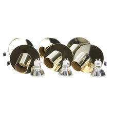 Load image into Gallery viewer, 6 x Luneta Single Ceiling Spot Flat Plate Light with Bulb - Brass