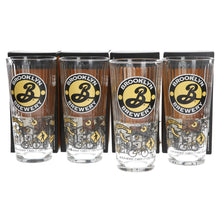 Load image into Gallery viewer, Brooklyn Pilsner New Pint Glasses set of 4 Collectable Pub Bar Mancave