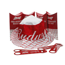 Load image into Gallery viewer, 4 x Budweiser Bucket Hat FIFA Women’s World Cup 2023 Plus 4 Bud Bottle Openers