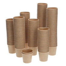 Load image into Gallery viewer, 2 X 100 4oz SLEEVES cardboard disposable pots. sauces. shot. samples. BARS.