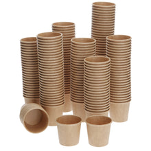Load image into Gallery viewer, 2 X 100 4oz SLEEVES cardboard disposable pots. sauces. shot. samples. BARS.