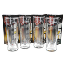 Load image into Gallery viewer, Carling pint glasses set of 4 collectables mancave bar pub parties