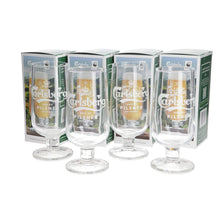 Load image into Gallery viewer, 4 X Carlsberg Pilsner Larger Pint Chalice Glasses Brand New 20oz. Man Cave. Bar