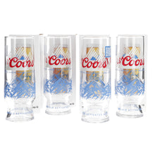 Load image into Gallery viewer, Coors Light Pint 20oz Glasses Embossed New CE Man Cave collectables set of 4