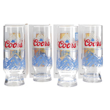 Load image into Gallery viewer, Coors Light Pint 20oz Glasses Embossed New CE Man Cave collectables set of 4