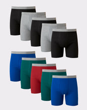 Load image into Gallery viewer, Hanes Men's Tagless Cool Dri Boxer Briefs with ComfortFlex Waistband no ride up MEDIUM