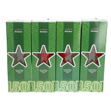 Load image into Gallery viewer, 4 X Exclusive Heineken 150th Birthday Pint Glasses, New And Boxed