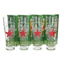Load image into Gallery viewer, 4 X Exclusive Heineken 150th Birthday Pint Glasses, New And Boxed