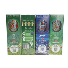 Load image into Gallery viewer, Set of 4 Limited Edition Pint Heineken Champions League F1 And Champions Cup Glasses