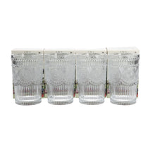 Load image into Gallery viewer, 4 x Hendrick's Gin Highball Crystal Cut Glass Tumbler Heavy Base