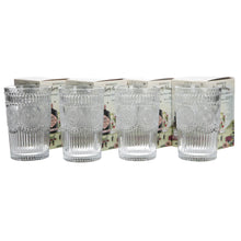 Load image into Gallery viewer, 4 x Hendrick's Gin Highball Crystal Cut Glass Tumbler Heavy Base