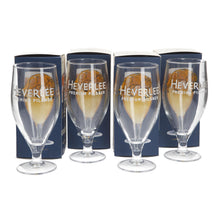 Load image into Gallery viewer, Set Of 4 x Heverlee Belgian Beer Pint Glasses Brand New Genuine PARTY MAN CAVE