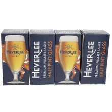 Load image into Gallery viewer, Set Of 4 x Heverlee Belgian Beer Half Pint Glasses 10oz Brand New Genuine4