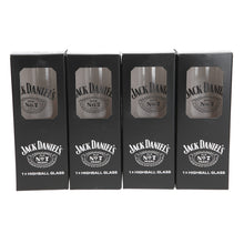 Load image into Gallery viewer, JD MAKE IT COUNT NO7 TALL GLASSES SET OF 4 COLLECTABLES MANCAVE BAR PARTY
