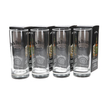 Load image into Gallery viewer, JD MAKE IT COUNT NO7 TALL GLASSES SET OF 4 COLLECTABLES MANCAVE BAR PARTY
