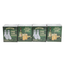 Load image into Gallery viewer, Jameson Irish Whiskey Tube Socks Green & White One Size Brand New 2025 set of 4