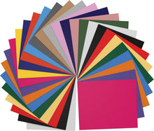 Load image into Gallery viewer, Kassa 30-Piece Heat Transfer Vinyl Sheets | 23 Colors in 12" x 10", Teflon Sheet