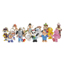 Load image into Gallery viewer, Artoy keyrings hand painted novelty characters assorted set of 14 collectables