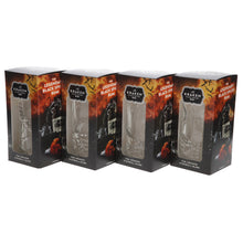 Load image into Gallery viewer, KRAKEN HIGHBALL Tentacles heavy solid glass Clear set of 4 collectables mancave