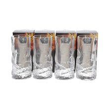 Load image into Gallery viewer, KRAKEN HIGHBALL Tentacles heavy solid glass Clear set of 4 collectables mancave