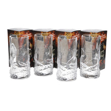 Load image into Gallery viewer, KRAKEN HIGHBALL Tentacles heavy solid glass Clear set of 4 collectables mancave