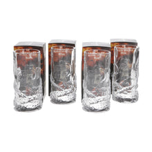 Load image into Gallery viewer, KRAKEN HIGHBALL Tentacles heavy solid glass Clear set of 4 collectables mancave