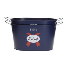 Load image into Gallery viewer, SET OF 2 Kronenbourg 1664 Beer Metal Ice Bucket New 2024 Design Man Cave Bar