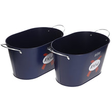 Load image into Gallery viewer, SET OF 2 Kronenbourg 1664 Beer Metal Ice Bucket New 2024 Design Man Cave Bar