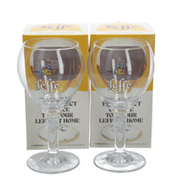 Load image into Gallery viewer, Set Of 2 Leffe Ritzenhoff Cristal Beer Glasses 33cl Brand New. PARTY. BAR