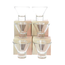 Load image into Gallery viewer, 6 X MALIBU MARTINI GLASS ENGRAVED COCKTAIL BOXED PARTY NEW