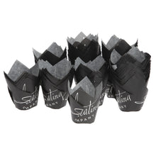Load image into Gallery viewer, Black Tulip Muffin Wraps Cases Professional Greased Easy Peeling Paper Style 200 cases