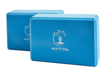 Load image into Gallery viewer, Yoga blocks (pair/set of 2) Light blue