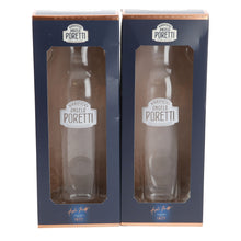 Load image into Gallery viewer, 2 x Angelo Poretti Italian 1L Clear Decanter Carafe Pitcher In Gift Box. Bar