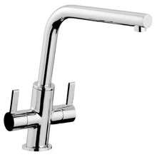 Load image into Gallery viewer, Slanto Dual Handle Mono Tap Chrome 360* SWIVEL SPOUT
