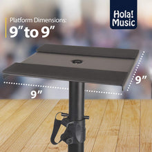 Load image into Gallery viewer, Hola! Music Speaker Stand Floor Pair - 2 Studio Tripod Monitor Stands w/Non Slip