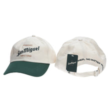 Load image into Gallery viewer, 2 X San Miguel Baseball Hats collectables mancave party pub bar collectables