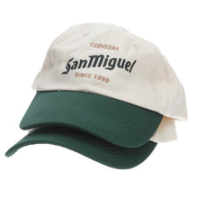 Load image into Gallery viewer, 2 X San Miguel Baseball Hats collectables mancave party pub bar collectables