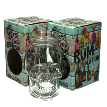 Load image into Gallery viewer, 2 X New Rare Brand New Dead Mans Fingers Skull Head Spiced Rum Glass CE Gift Bar