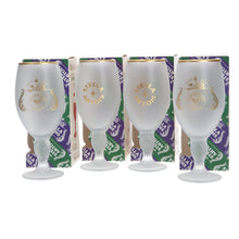 Load image into Gallery viewer, Stella Artois Frosted Chalice Championships Wimbledon mancave pub bar set of 4